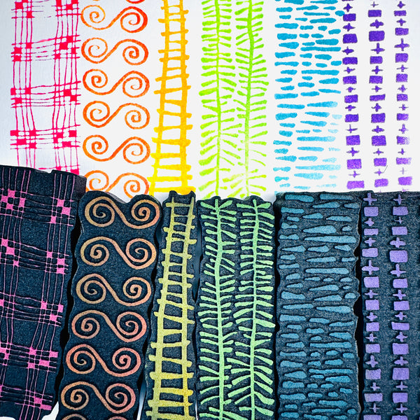 Elizabeth St. Hilaire | Strips and Stripes Collection | Foam Stamp