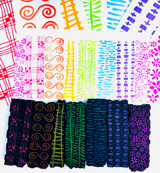 Elizabeth St. Hilaire | Strips and Stripes Collection | Foam Stamp