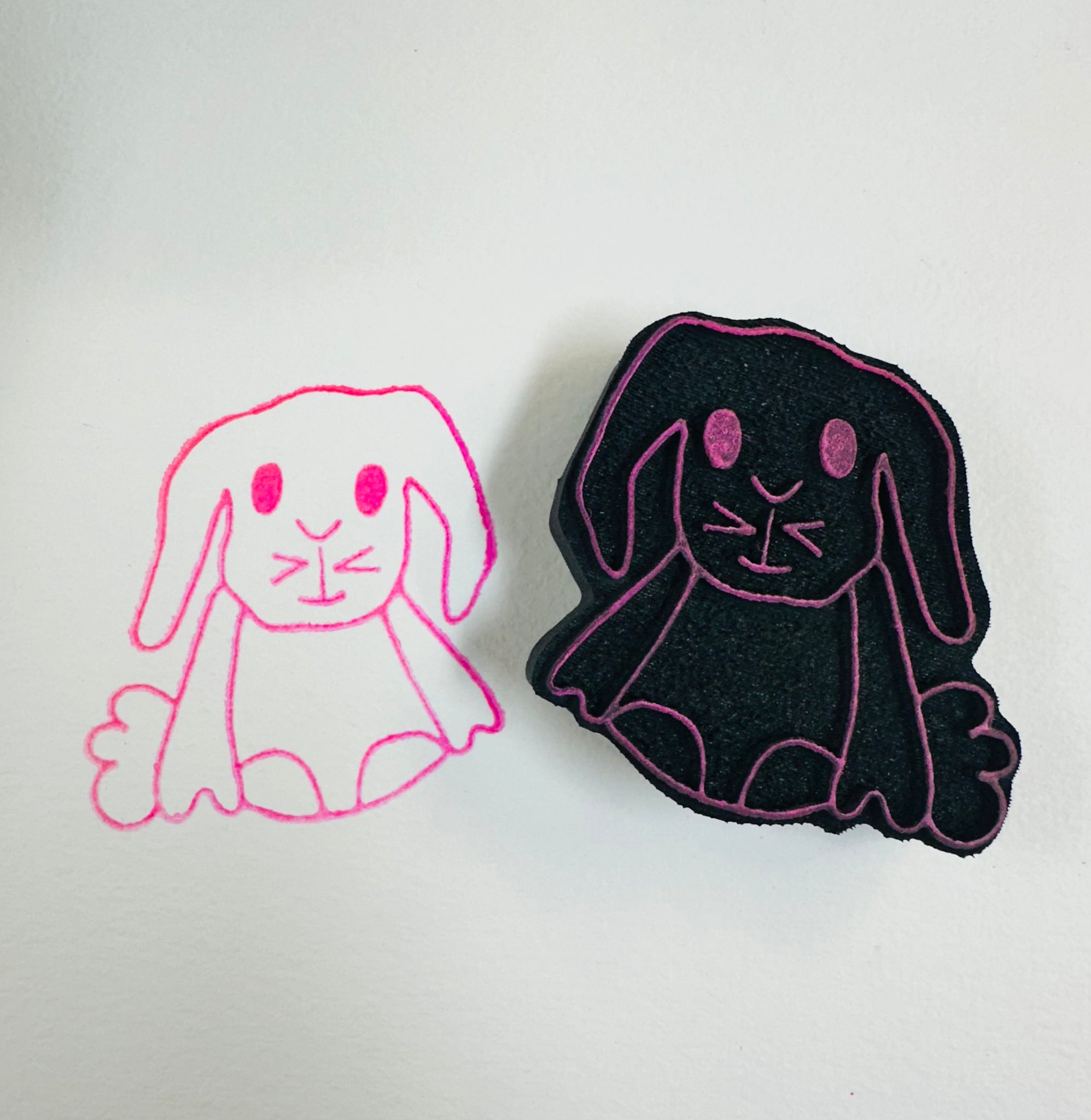 Kecia Deveney | Floppy Bunny | Foam Stamp