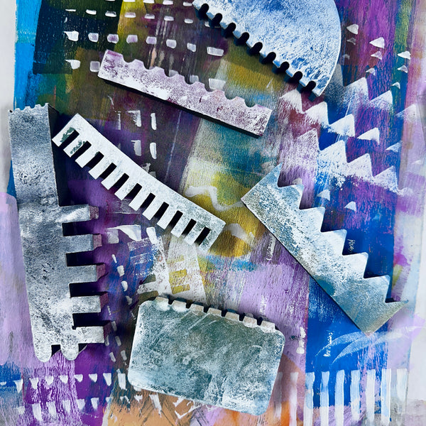 Kae Pea | Foam Combs | Foam Stamps (Set of 6)