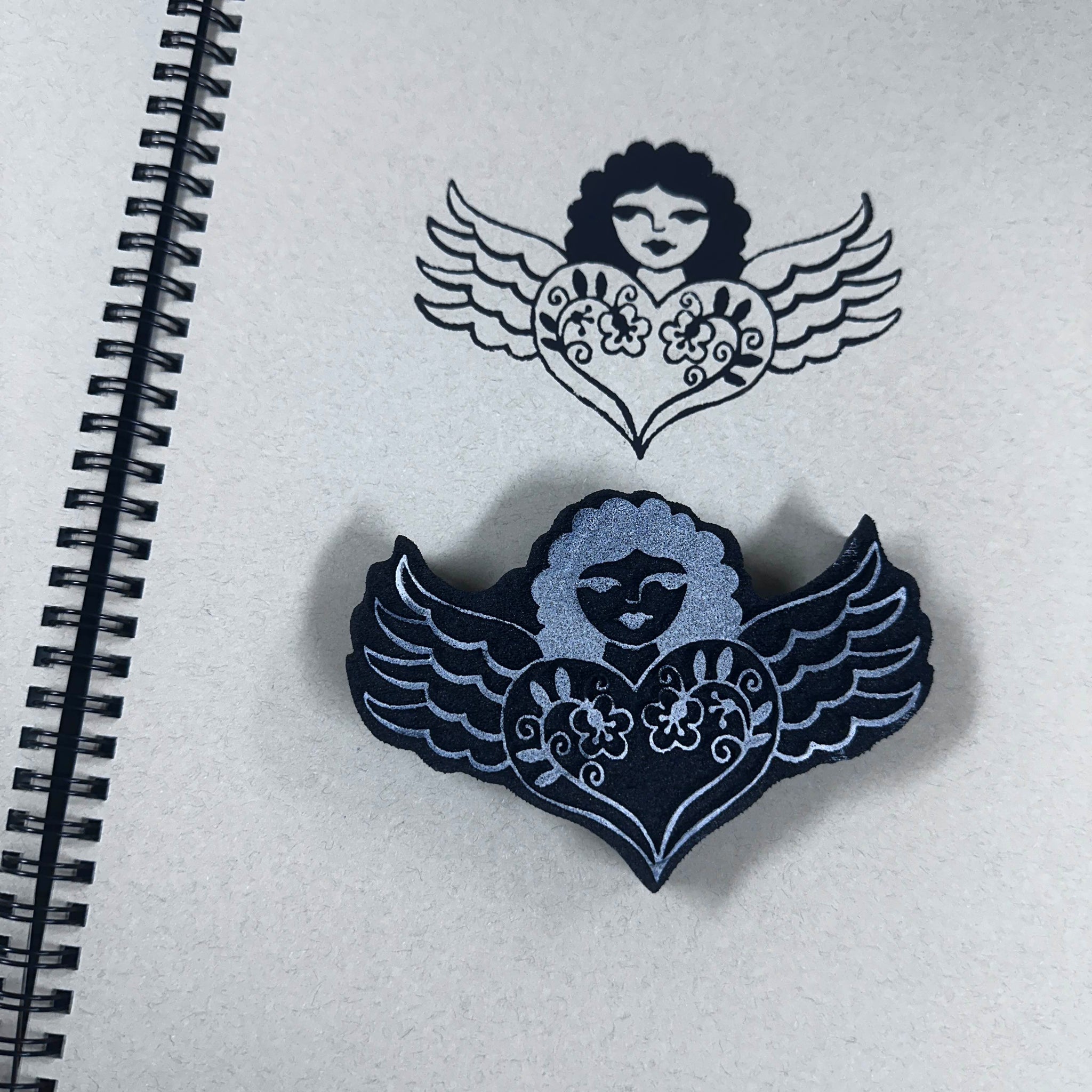 Jamantha | Tattoo Angel Lady | Foam Stamp