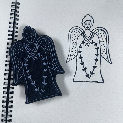 Megan Quinlan | Meg's Angel | Foam Stamp