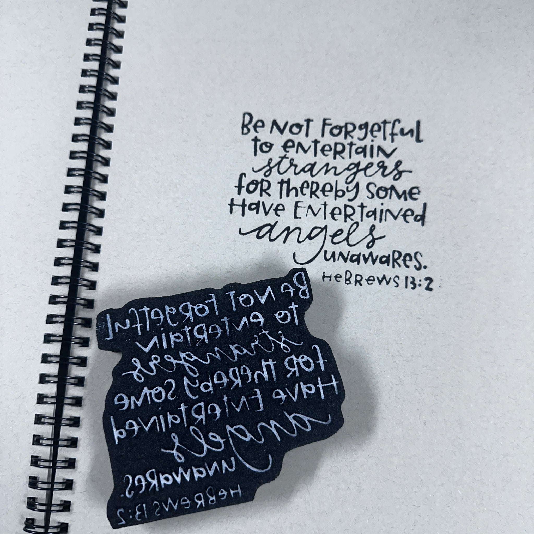 Willa Wanders | Hebrews 13:2 | Foam Stamp