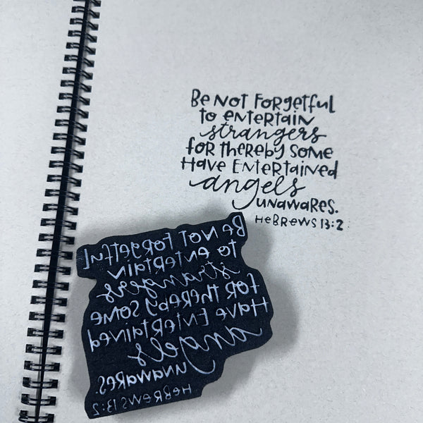 Willa Wanders | Hebrews 13:2 | Foam Stamp