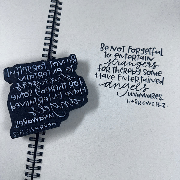 Willa Wanders | Hebrews 13:2 | Foam Stamp