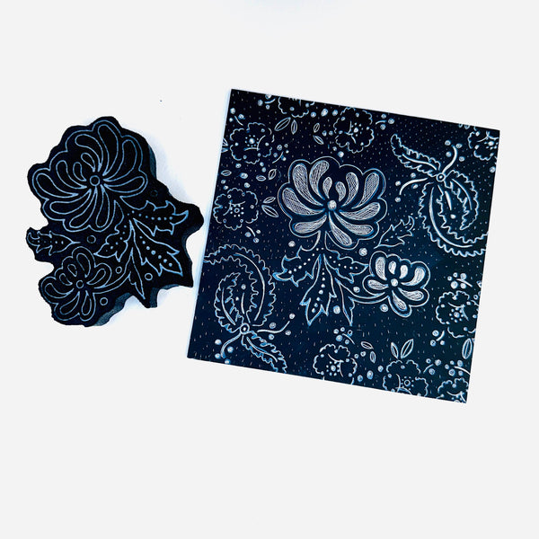 Jane Chipp for Fodder School | Lace Scrap | Foam Stamp