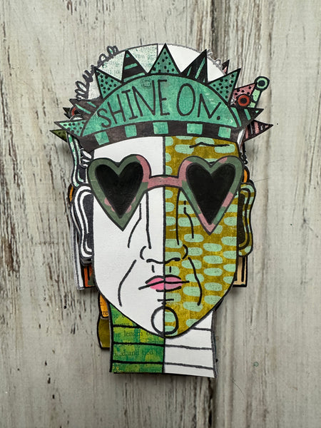 Dori Patrick | Split Heads Shine On (Set 1) | Foam Stamps (Set of 2)