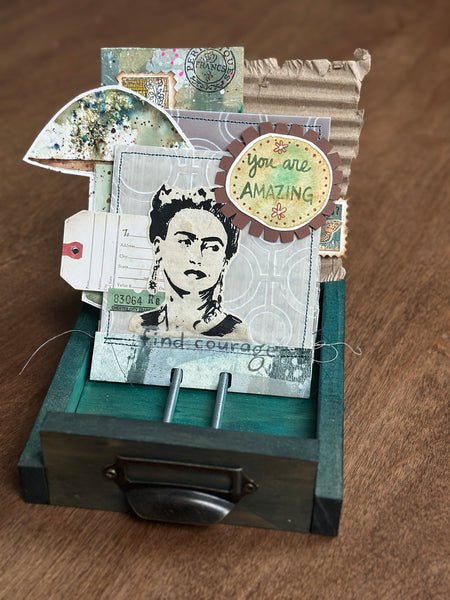 Cheiron Brandon for Fodder School | "Artsy Friends" Words Set | Foam Stamps - Set of 4