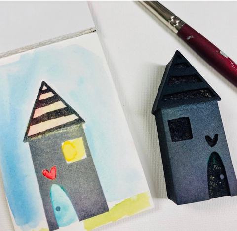 Kae Pea | Little Striped House (May 2020) | Foam Stamp