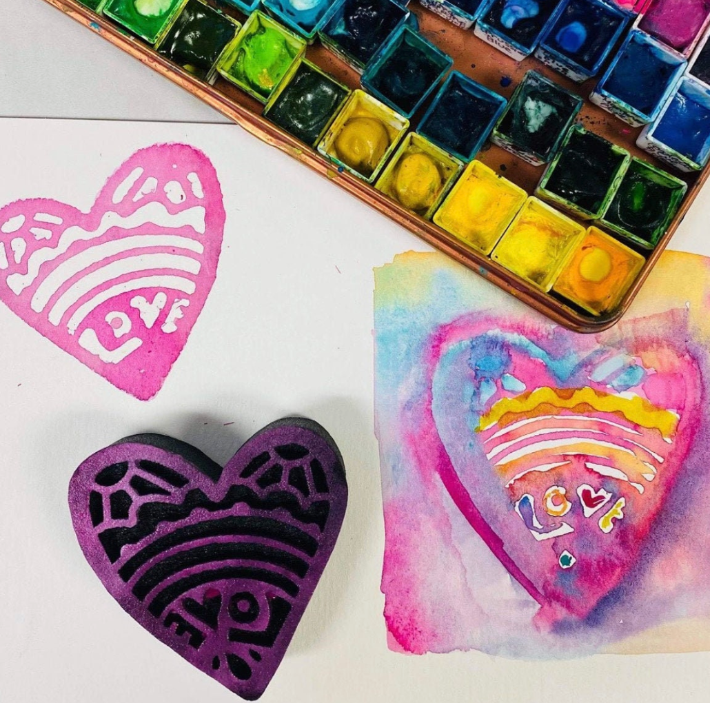 Kae Pea | Lovely Little Heart (January 2021) | Foam Stamp