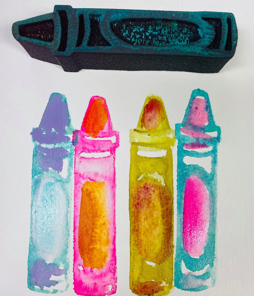 Kae Pea | Crayon (February 2021) | Foam Stamp