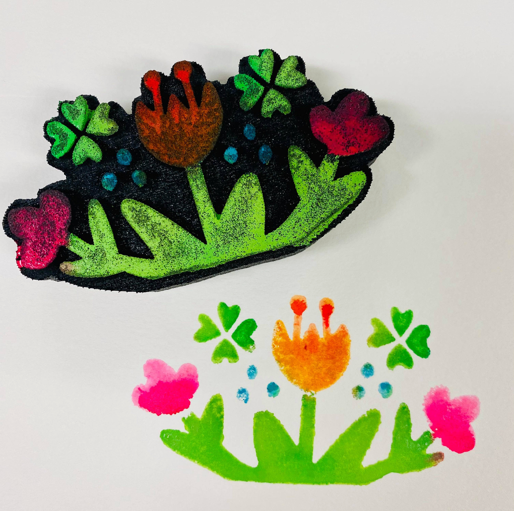Kae Pea | Shamrock Blooms (March 2021) | Foam Stamp