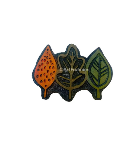 Kae Pea | Leaf Trio (October 2022) | Foam Stamp