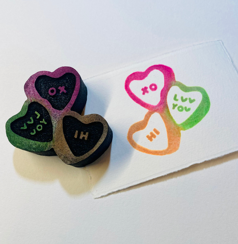 Kae Pea | Conversation Hearts (February 2023) | Foam Stamp