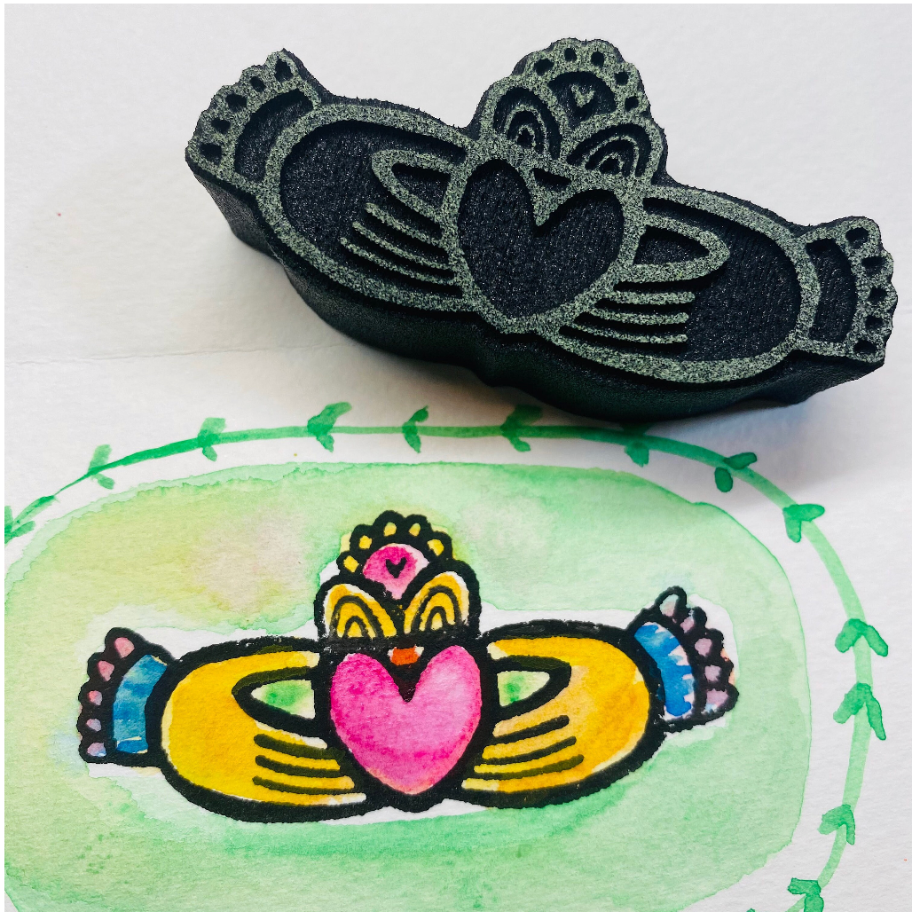 Kae Pea | Claddagh (March 2023) | Foam Stamp