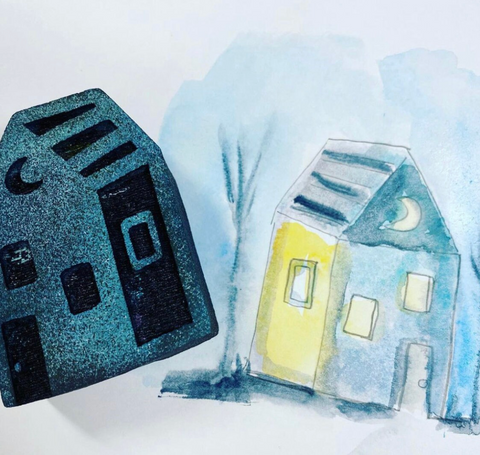 Kae Pea | Little Moon House (June 2020) | Foam Stamp