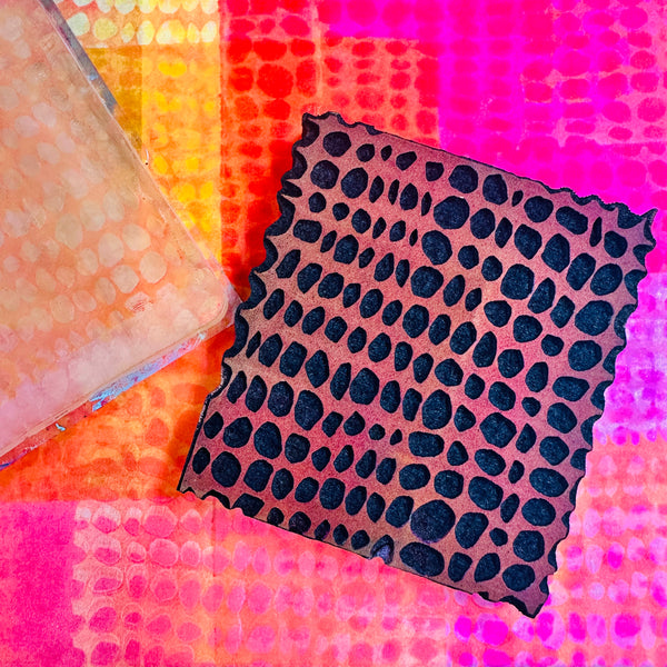 Susan Rossiter for Fodder School | Circles Adjacent | Foam Stamp