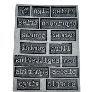 Zodiacs | Zodiac Poetry 1 | Foam Stamps - Set of 15