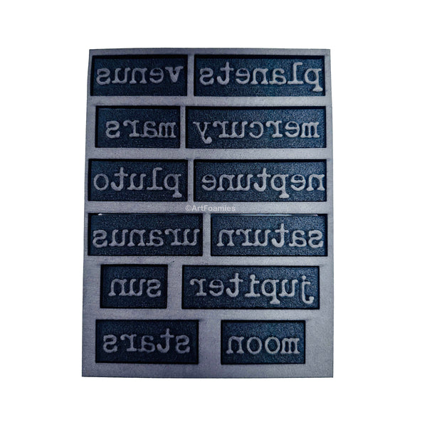 Zodiacs | Zodiac Poetry 3 | Foam Stamps - Set of 12