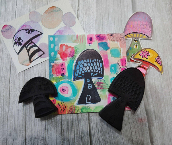 Wendy Aspinall | Shroom Rooms | Foam Stamps - Set of 2