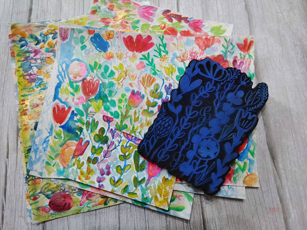 Wendy Aspinall | Wildflower Wall | Foam Stamp