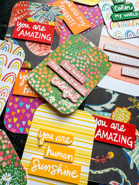 Cheiron Brandon for Fodder School | "You Are" Words Set | Foam Stamps - Set of 4