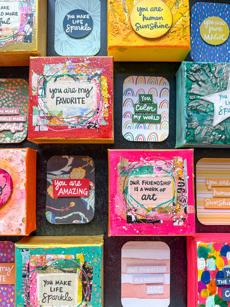 Cheiron Brandon for Fodder School | "You Are" Words Set | Foam Stamps - Set of 4