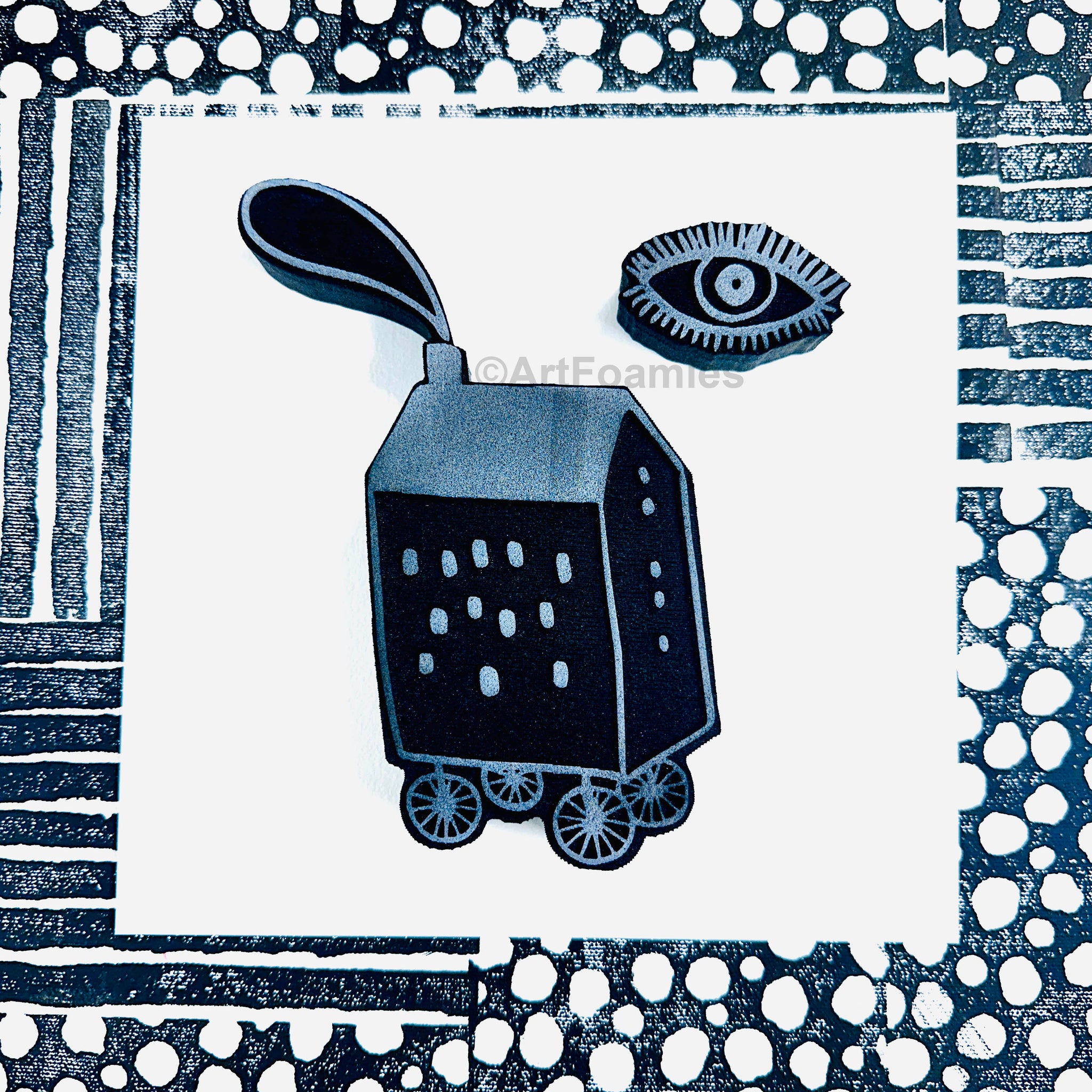 Danita Art | Dream House with Eye  | Foam Stamps - Set of 2