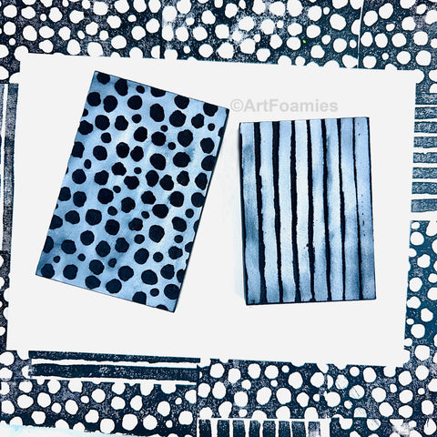 Danita Art | Spots and Stripes | Foam Stamps - Set of 2
