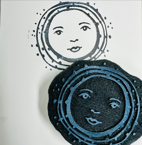 Kae Pea | Full Moon Rising | Foam Stamp