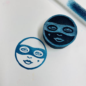 Kae Pea | Masked Moon (October 2023) | Foam Stamp