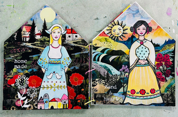 Kae Pea & Megan Quinlan | Faraway Girls Set 4 | Foam Stamps - Set of 6