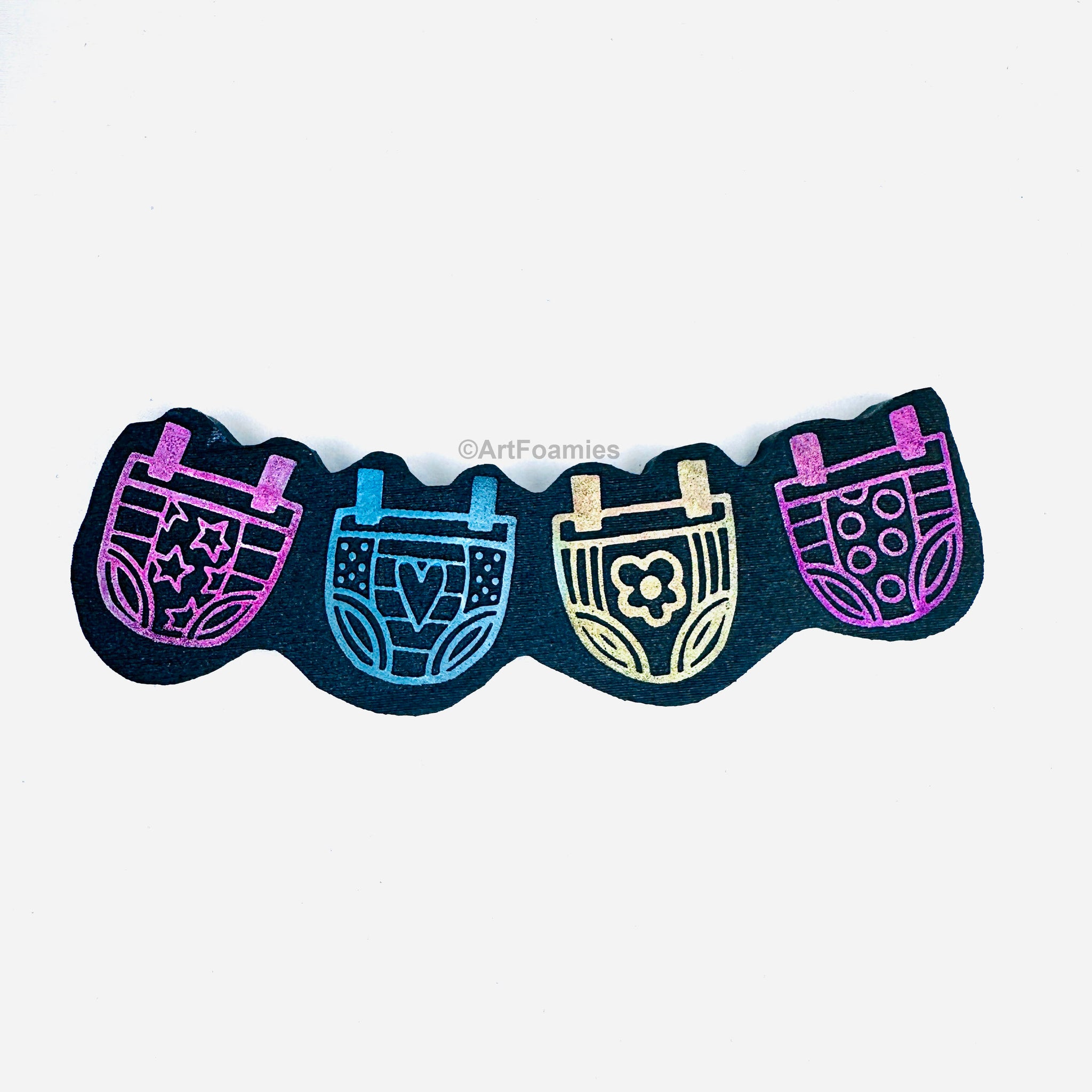 Dori Patrick | Border of Briefs | Foam Stamp