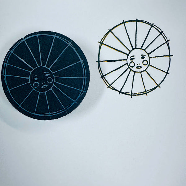Kae Pea | Color Wheel Sun | Art Foam Stamp