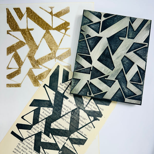 Wendy Shragg for Fodder School | Tension | Foam Stamp
