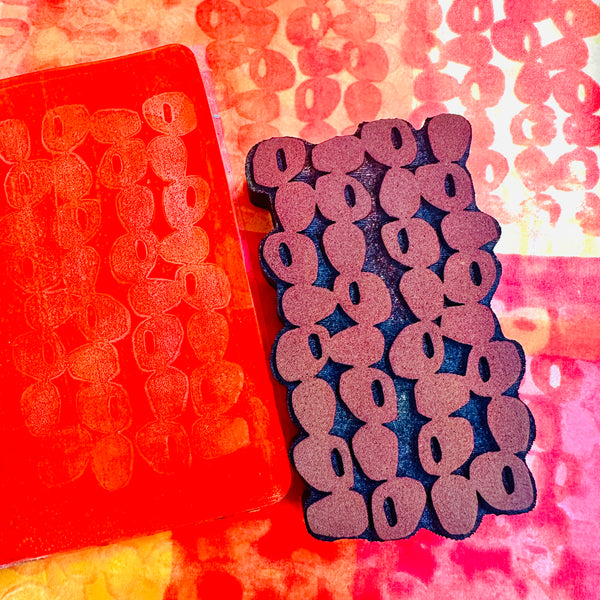 Susan Rossiter for Fodder School | Cahoots | Foam Stamp
