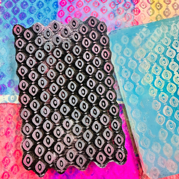 Susan Rossiter for Fodder School | Grandpa's PJ.s | Foam Stamp
