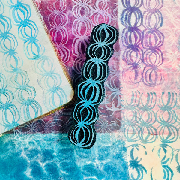 Susan Rossiter for Fodder School | Mod Border | Foam Stamp