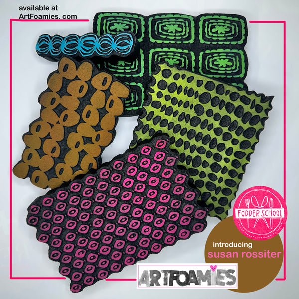 Susan Rossiter for Fodder School | Rossiter Complete | Foam Stamps (Set of All 5)