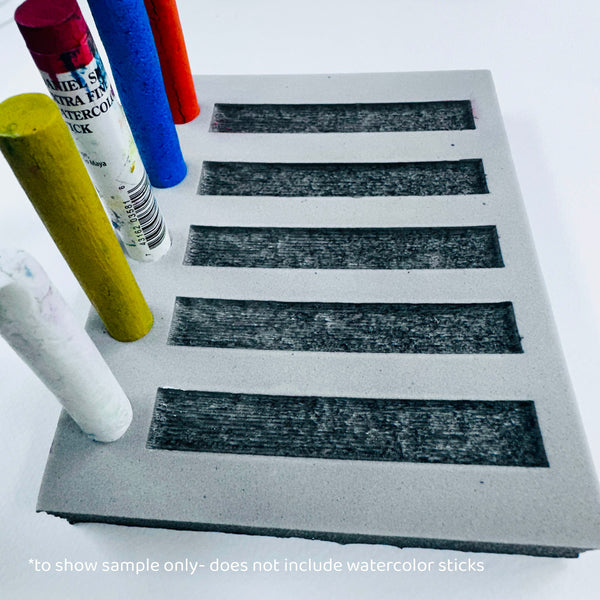 Kae Pea | Watercolor Stick and Block Tray | Foam Stamp