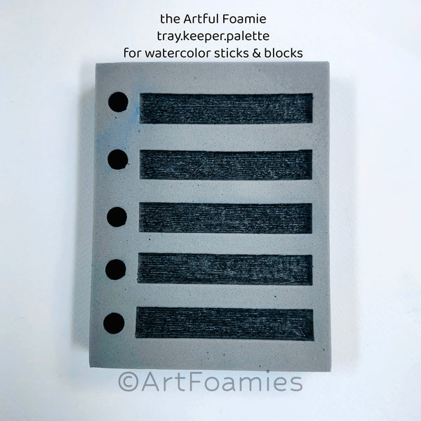 Kae Pea | Watercolor Stick and Block Tray | Foam Stamp