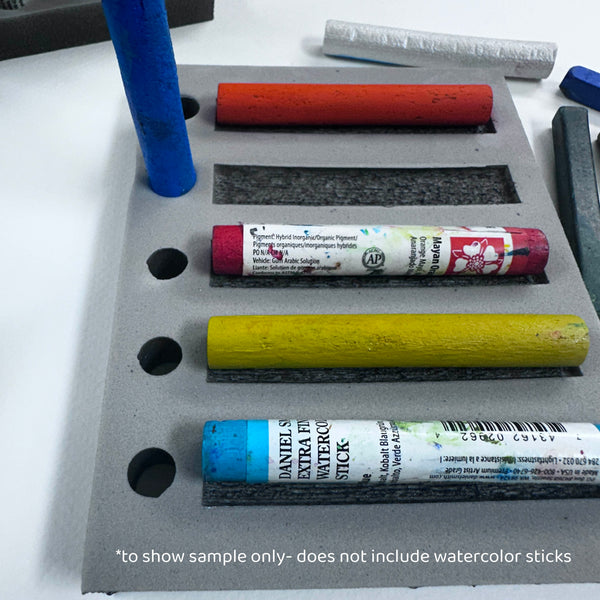 Kae Pea | Watercolor Stick and Block Tray | Foam Stamp