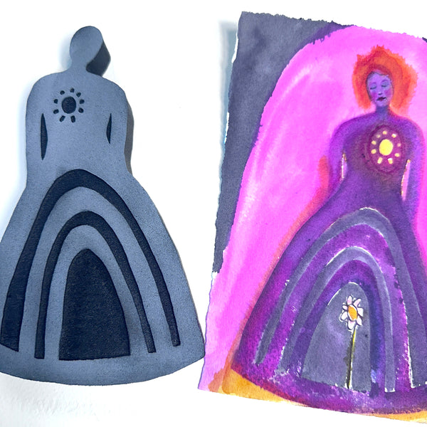 Kae Pea | Weather Girl | Foam Stamp