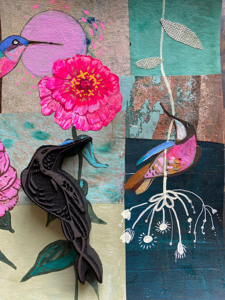 Cathy Nichols | Full Set of Florals and Birds | Foam Stamps (Set of 6)