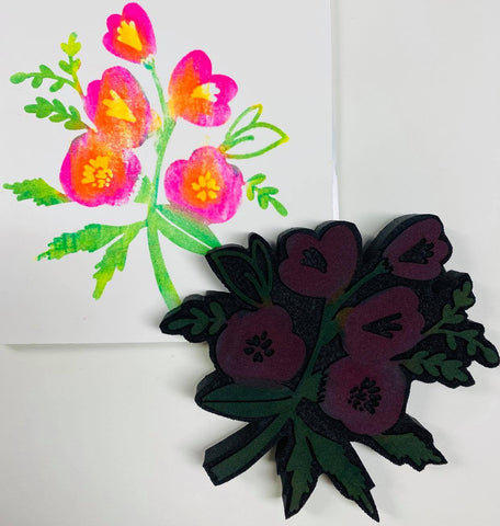 Kae Pea | Florally | Foam Stamp