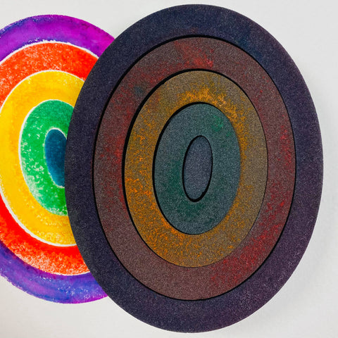 Kae Pea | Creative Concentrics Oval | Foam Stamps - Set of 5
