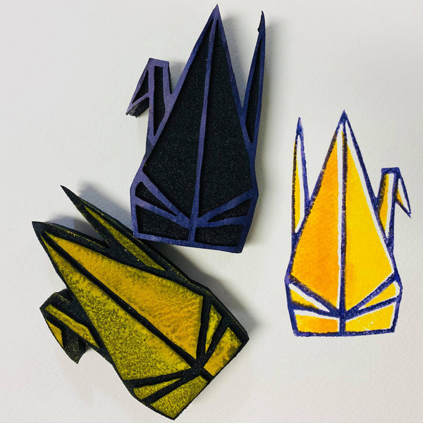 Sarah Matthews | Paper Cranes | Foam Stamps - Set of 2