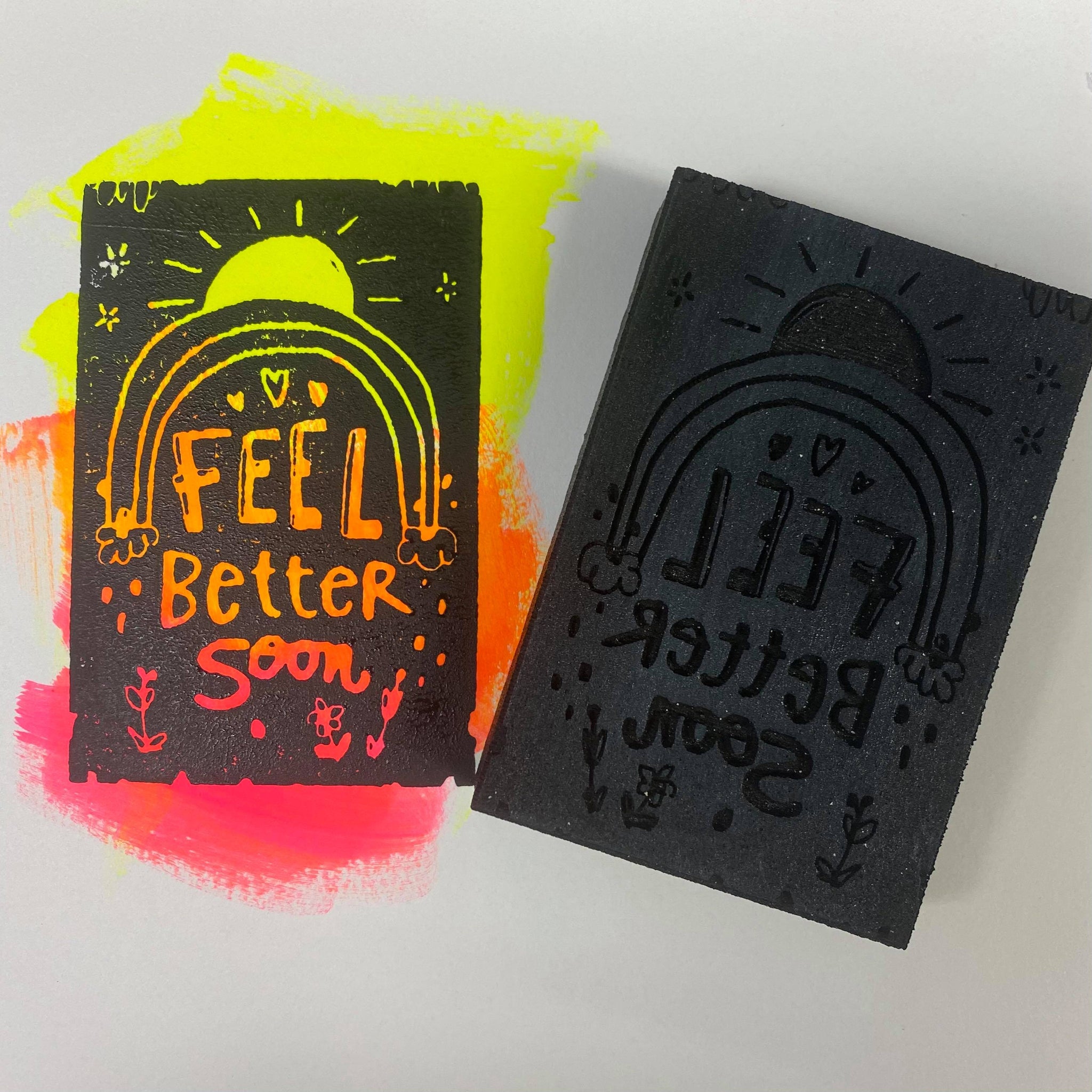 Kae Pea | Feel Better Soon | Foam Stamp