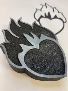 Designs by Gina H. | Flaming Heart 2 | Foam Stamp