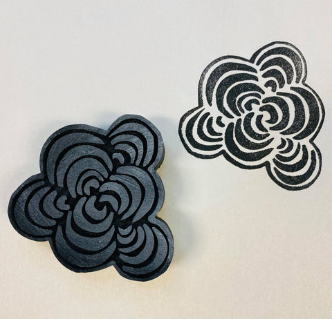 Designs by Gina H. | Curvy Tangle | Foam Stamp